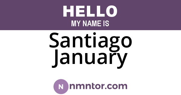 Santiago January