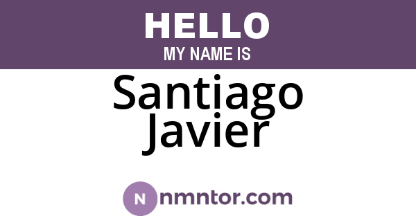 Santiago Javier