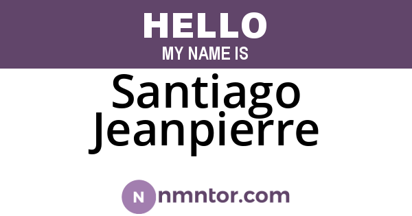 Santiago Jeanpierre