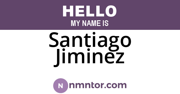 Santiago Jiminez