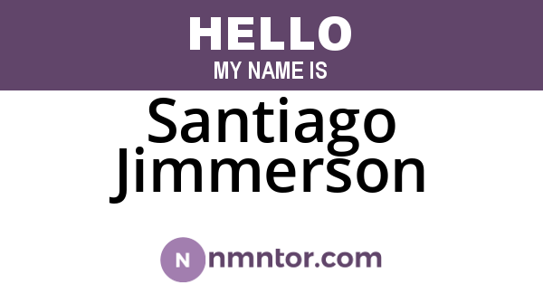 Santiago Jimmerson