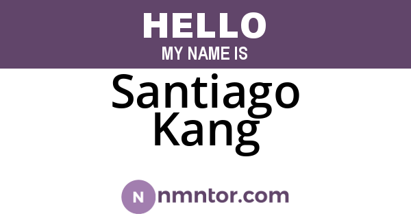 Santiago Kang