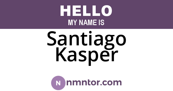 Santiago Kasper