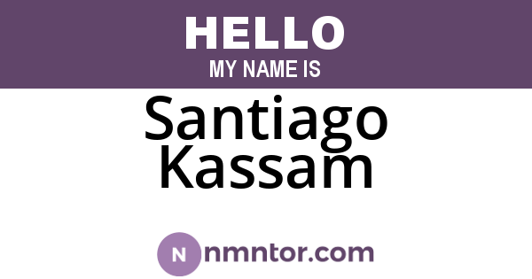 Santiago Kassam