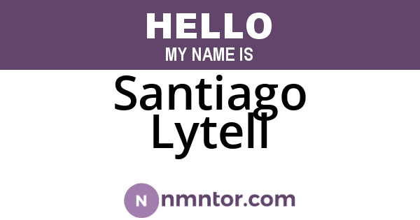 Santiago Lytell