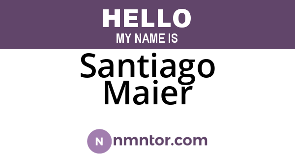 Santiago Maier