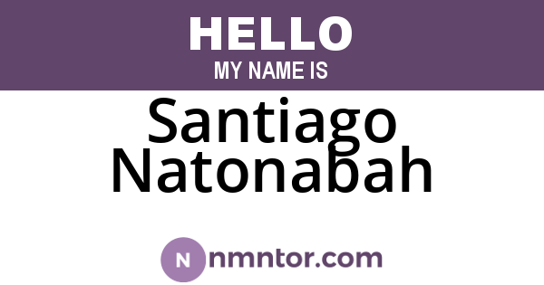 Santiago Natonabah