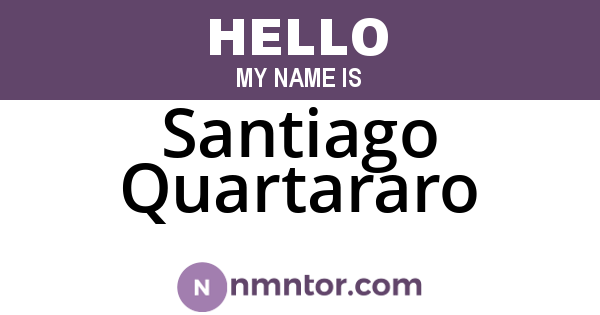Santiago Quartararo