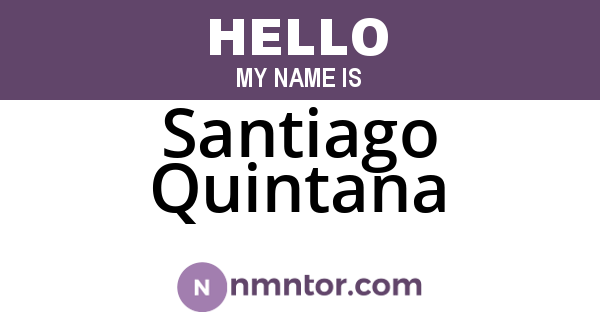 Santiago Quintana