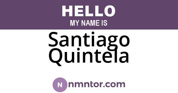 Santiago Quintela