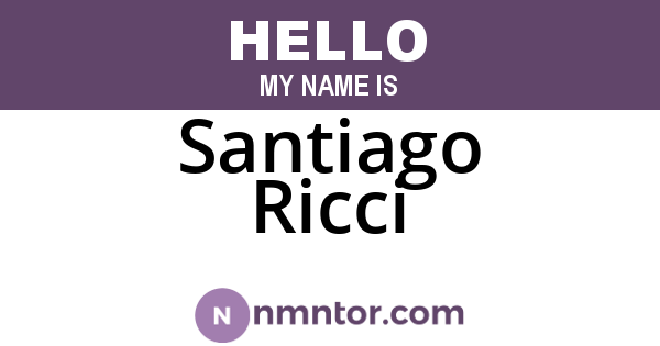 Santiago Ricci