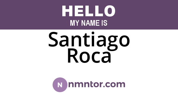 Santiago Roca