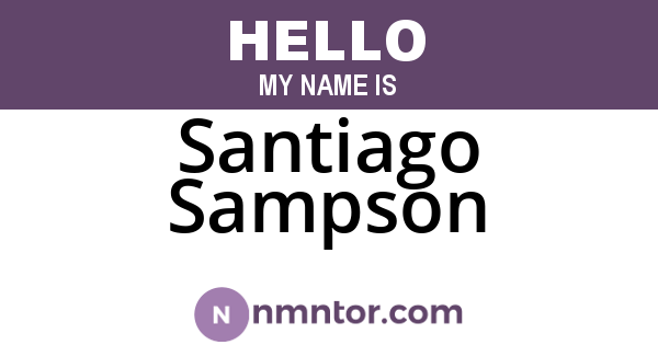 Santiago Sampson