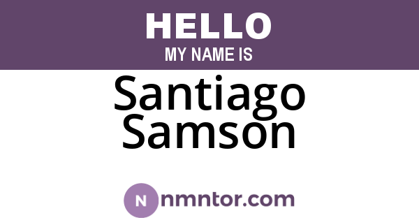 Santiago Samson