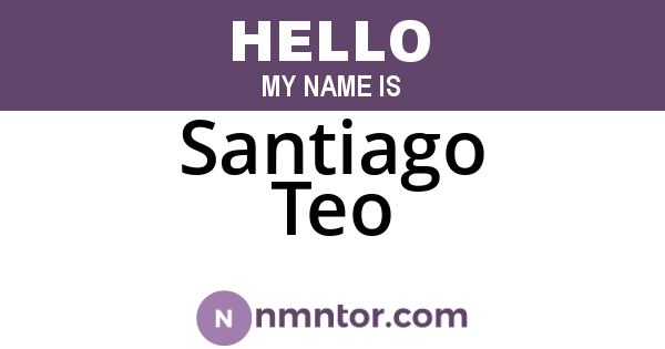 Santiago Teo