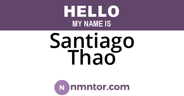 Santiago Thao