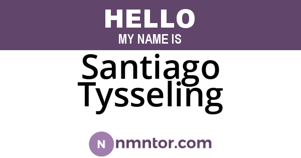 Santiago Tysseling