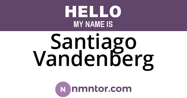 Santiago Vandenberg