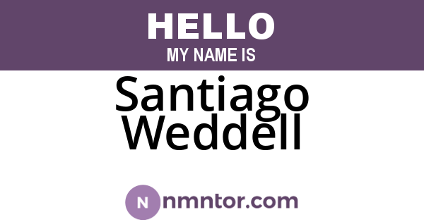 Santiago Weddell