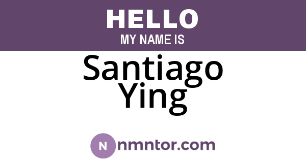 Santiago Ying