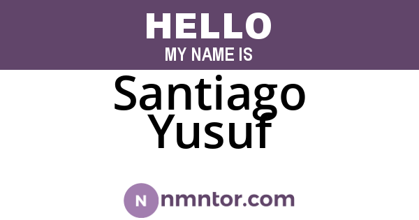 Santiago Yusuf