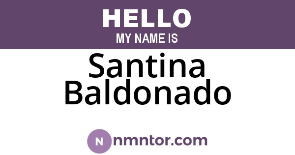 Santina Baldonado