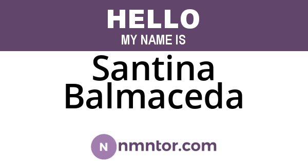 Santina Balmaceda