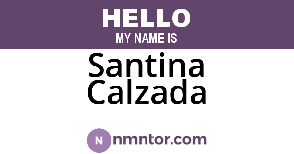 Santina Calzada
