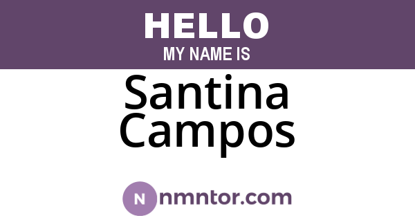 Santina Campos