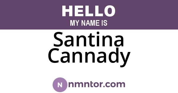 Santina Cannady
