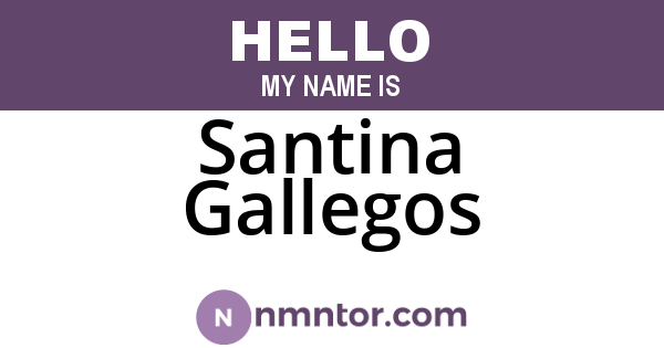 Santina Gallegos