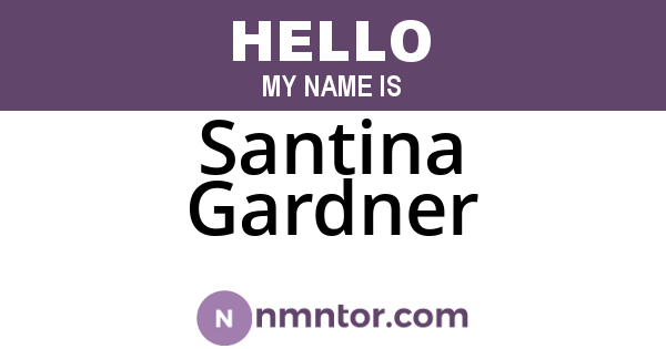 Santina Gardner