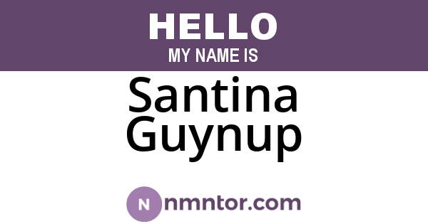 Santina Guynup