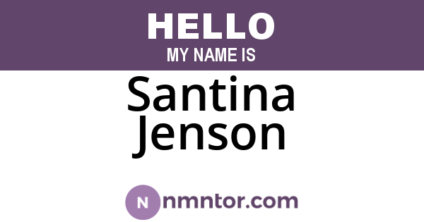 Santina Jenson