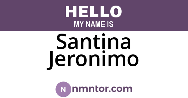 Santina Jeronimo