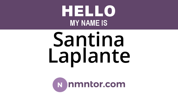 Santina Laplante