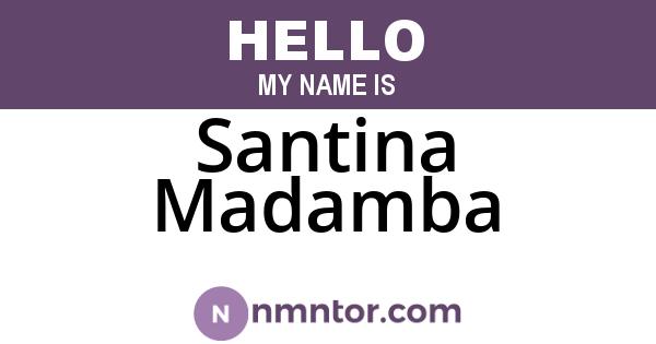 Santina Madamba