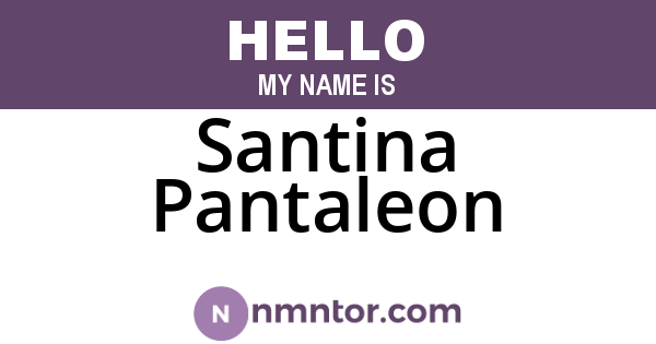 Santina Pantaleon