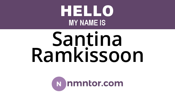 Santina Ramkissoon