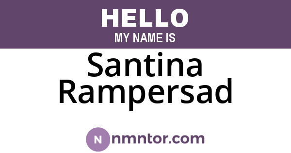 Santina Rampersad