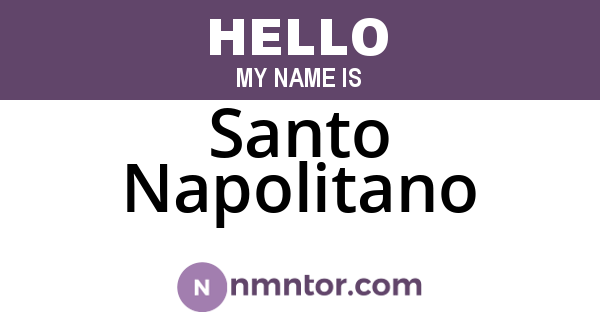 Santo Napolitano