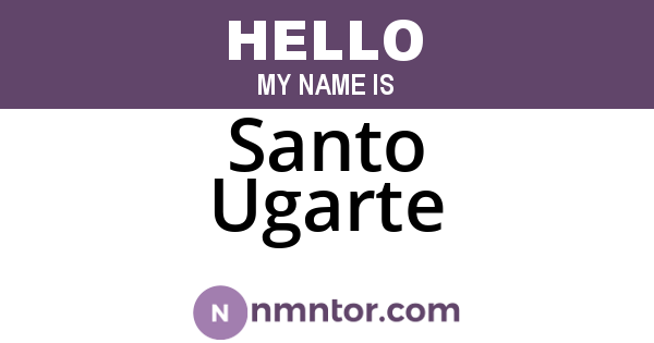 Santo Ugarte
