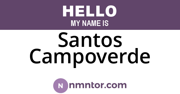 Santos Campoverde