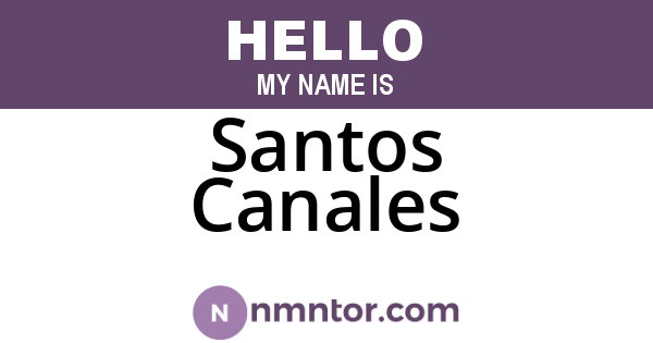 Santos Canales