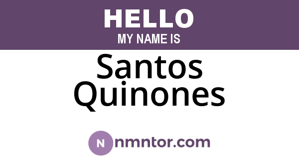Santos Quinones