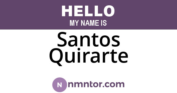 Santos Quirarte