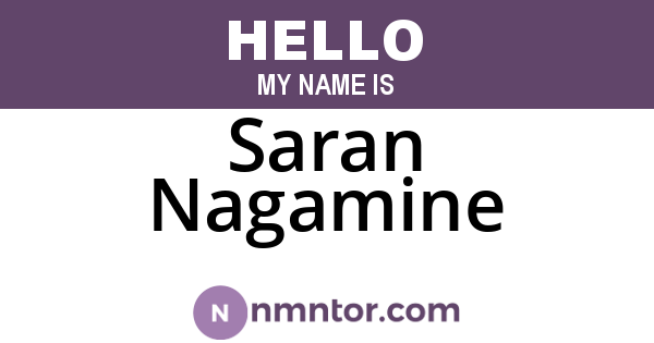 Saran Nagamine