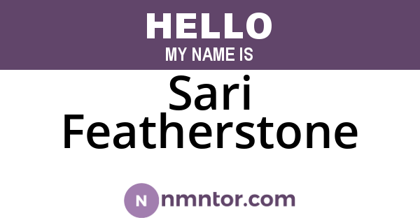 Sari Featherstone
