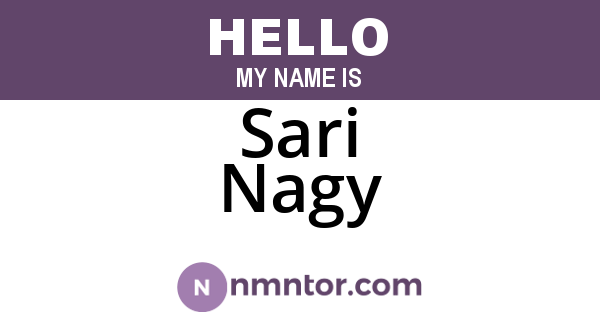 Sari Nagy