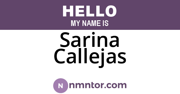 Sarina Callejas